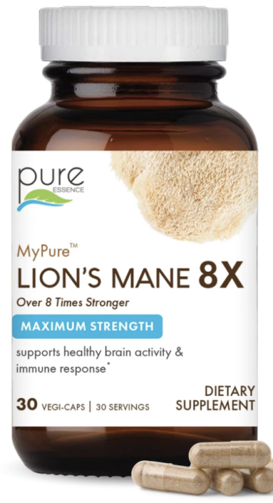 MyPure™ Lion’s Mane 8X: Maximum-Strength Cognitive Boost - 30 capsules
